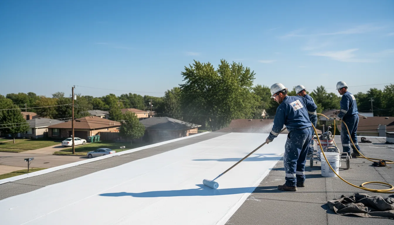 Commercial roof coating in Wexford, PA near me
